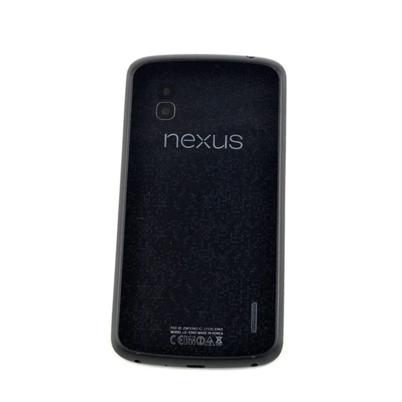 Для LG Google Nexus 4 E960 задняя крышка батарейного отсека чехол задняя крышка батарейного отсека задняя крышка чехол Замена задней двери