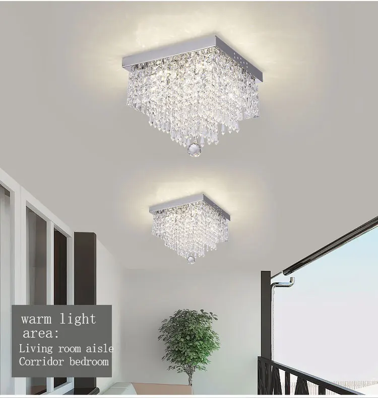 

Modern ceiling lights LED Crystal Ceiling Lighting Loft Ceiling Lamp Luminarias Light For Living Room Aisle Corridor Kitchen