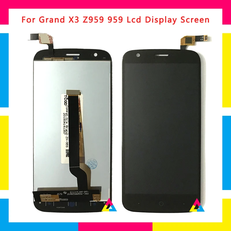 

LCD Display Screen With Touch Screen Digitizer Assembly For ZTE Grand X3 Z959 959 Replacement
