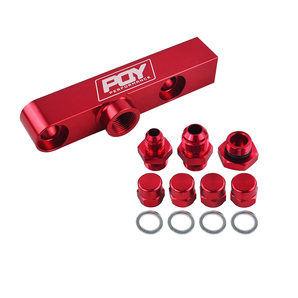 VR-Twin Fuel Pump Bracket Billet Aluminium Assembly OUTLET Manifold Black 044 fuel pump W/ PQY VR-LD2642-QY fuel pump bracket assembly
