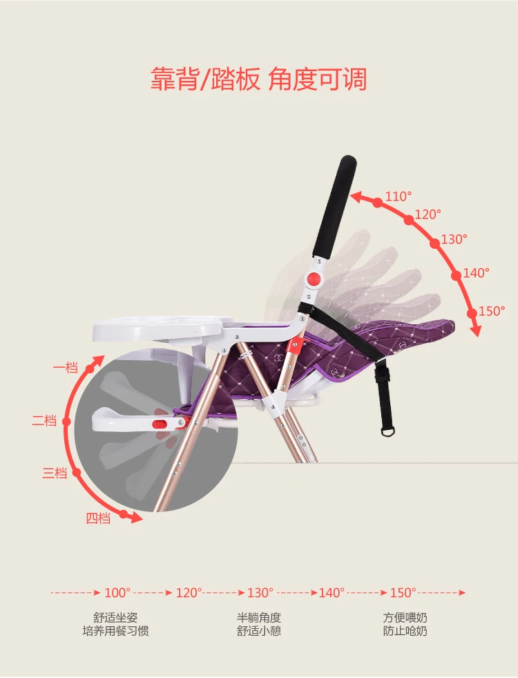 Столик для кормления малыша многофункциональные складные детские стулья Детские обеденные столы регулируемое детское кресло-качалка