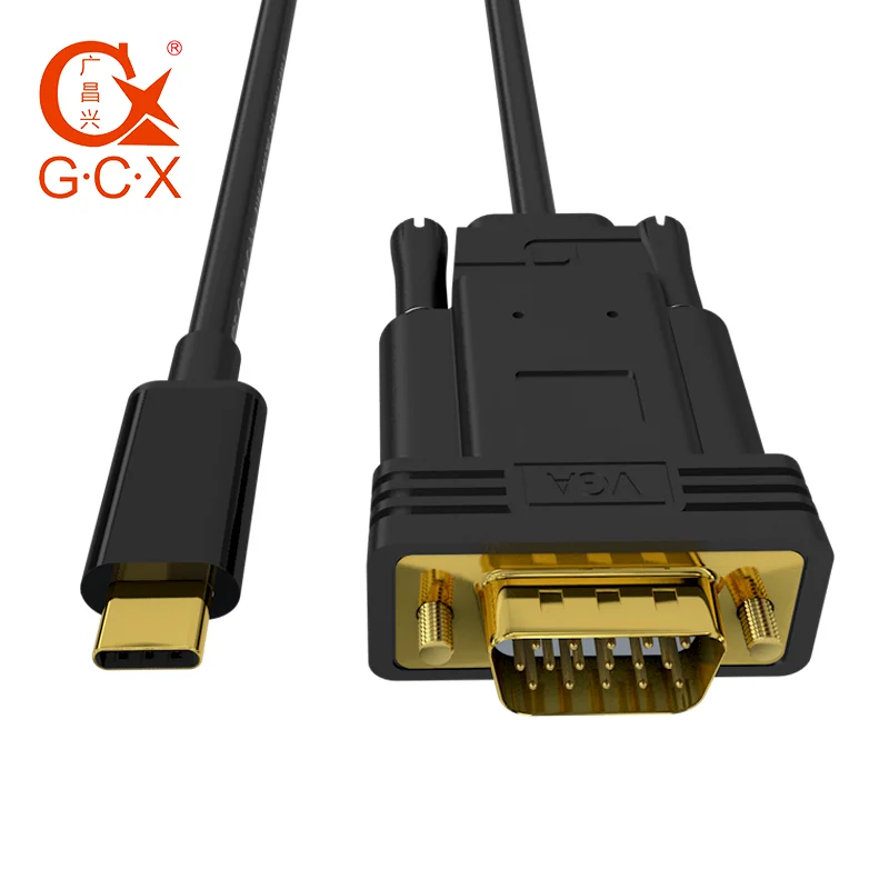 Кабель конвертер GCX USB C на VGA 1080P 60 Гц для Apple New Macbook Chromebook Pixel Dell XPS 13| |