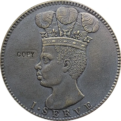 Барбадос 1792 1 пенни копия монет