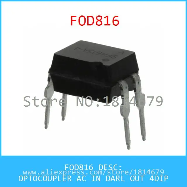Бесплатная Доставка 3 Шт./лот FOD816 OPTOCOUPLER AC IN DARL OUT 4DIP 816 |