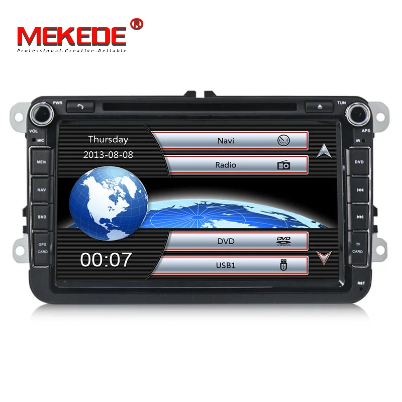 Автомагнитола MEKEDE 2 DIN DVD GPS радио стерео для Volkswagen golf 4 5 6 touran ПАССАТ шарана caddy t5 polo