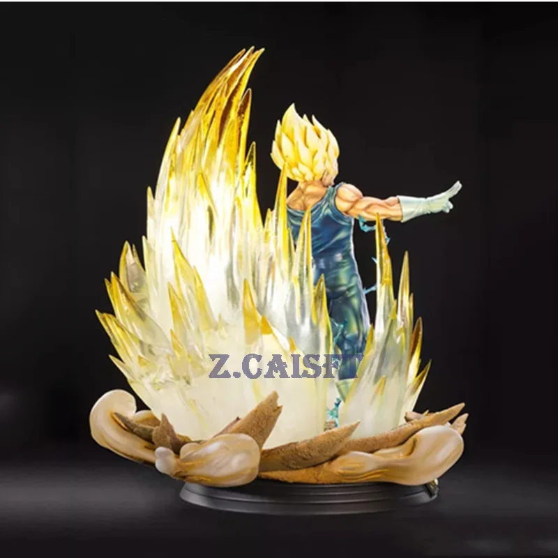 20,4" Статуя Dragon Ball Saiyan бюст Вегета 1:4 полноразмерный портрет со светодиодный светильник GK фигурка Коллекционная модель игрушки H32