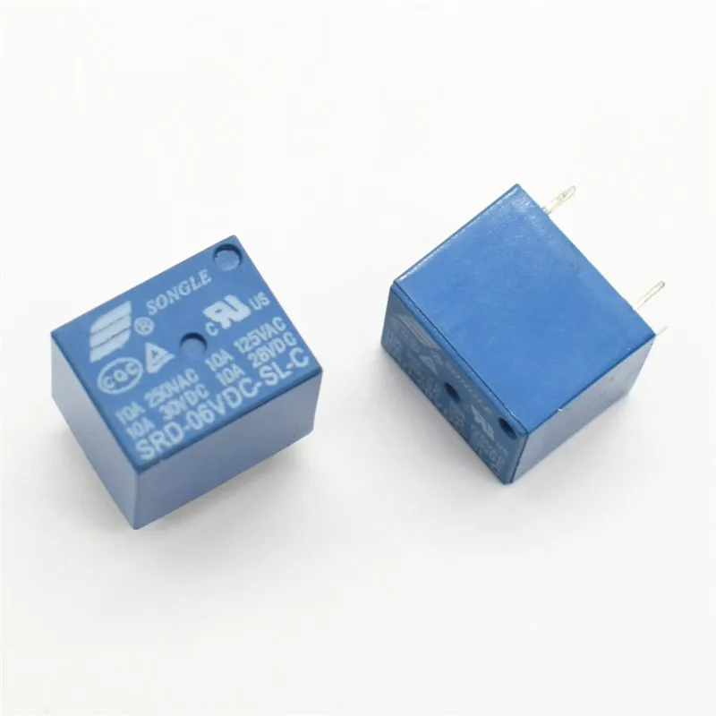 Реле SRD 06VDC SL C PCB типа 6 В постоянного тока|power relay|dc power relaydc relay |