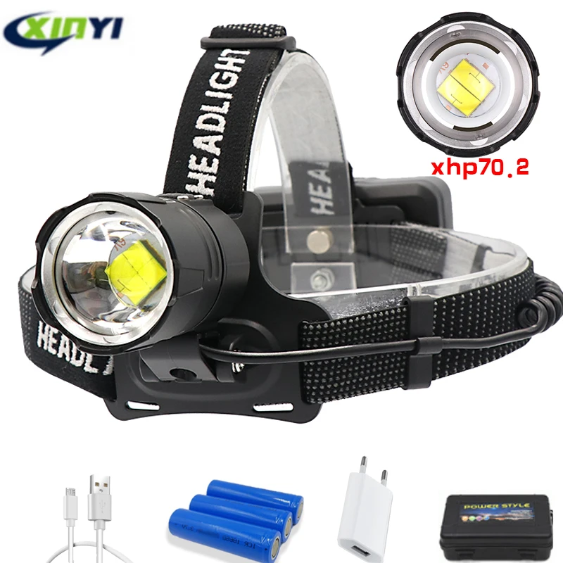 Мощный светодиодный налобный фонарь 18650 лм XHP70.2|Налобные LED-фонари| |