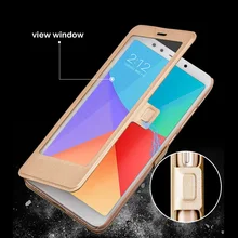 Кожаный чехол-подставка с полным окном для Xiaomi redmi 6A, чехол с магнитной застежкой для Xiaomi redmi 6A redmi 6 6 Pro Xiomi