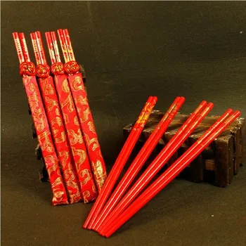 

Wedding Supplies Joyful Wedding Chopsticks 100 Pairs New Couple Exquisite Dragon and Phoenix Chopsticks Auspicious Bride Dowry