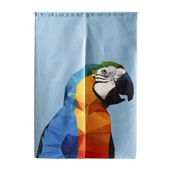 

Cotton Linen Decor Doorway Curtain Geometric Mosaic Pattern Printed Wall Hanging Tapestry Screens & Room Dividers