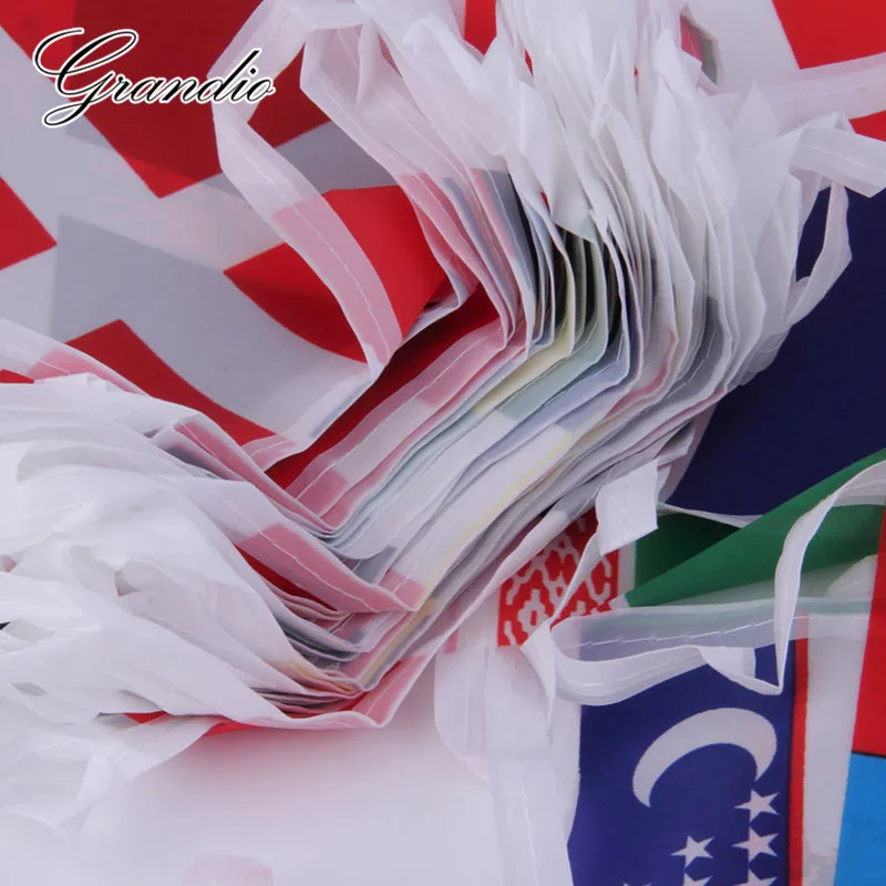 100 Countries 25M Hanging Flags 14x21cm Polyester National Flag House Decorative and Banners for Home Office Bar Party|Флаги баннеры и