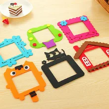 Милый мультяшный войлочный полый переключатель наклейки креативное домашнее украшение Мультяшные настенные наклейки прикрепленные войлочный полый переключатель гнездо