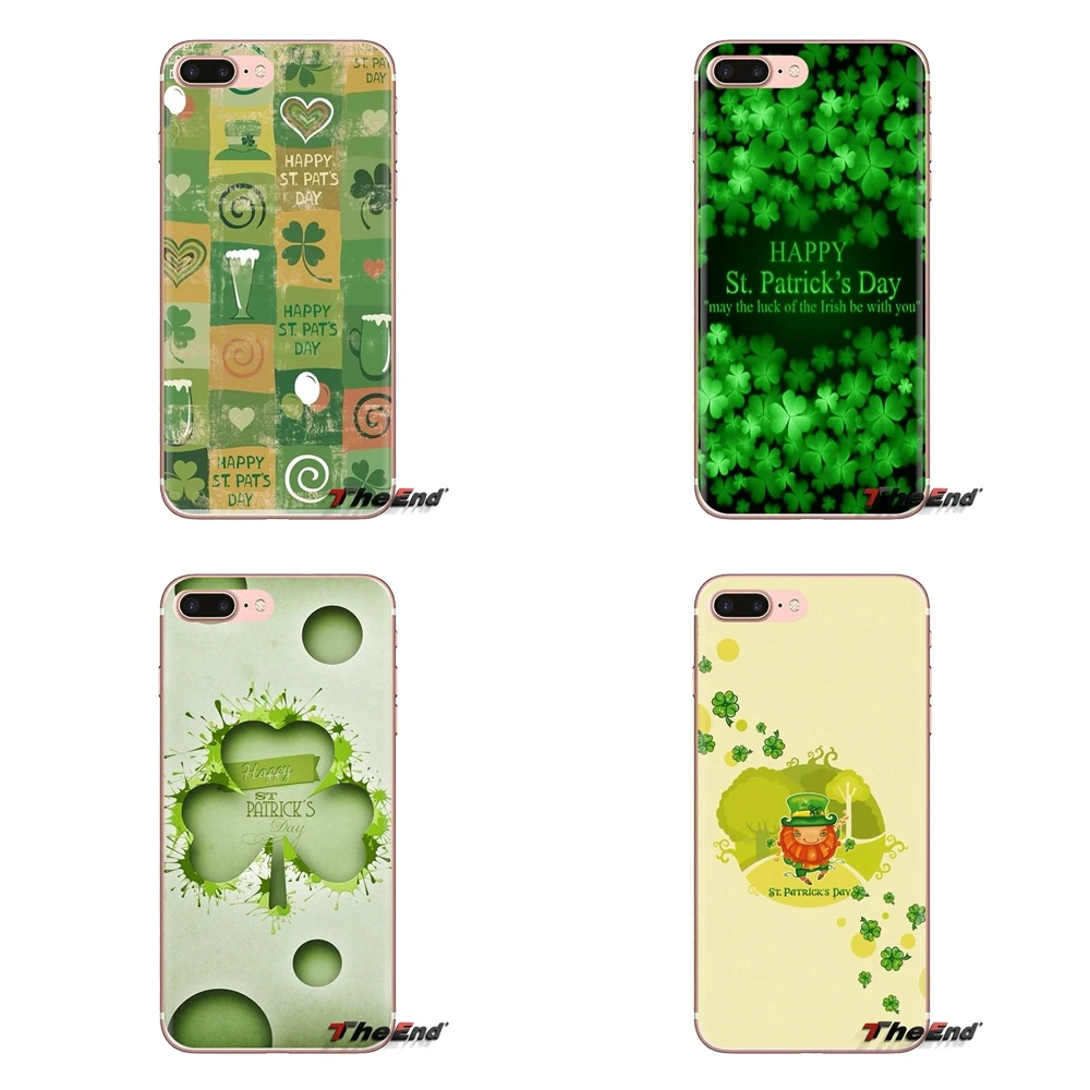 Soft Transparent Bag Case For iPod Touch Apple iPhone 4 4S 5 5S SE 5C 6 6S 7 8 X XR XS Plus MAX green St Patricks Day Poster Art |