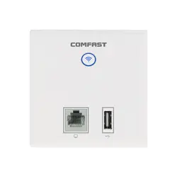 Comfast Беспроводной в стену доступа для отеля встроенные точки доступа Wi-Fi маршрутизаторы с usb зарядка + RJ45 Порты Wi-Fi беспроводной AP антенны
