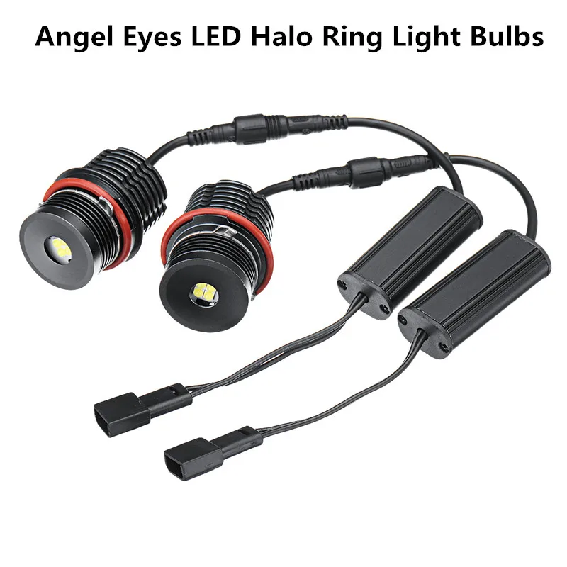 2 шт. 80 Вт ангельские глазки безотказный светодиодный светильник Halo Кольцо лампы для BMW E39 E53 E60 E63 супер яркий автомобильный передний светильник s лампа головной светильник