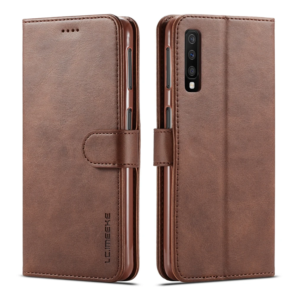 

Leather Flip Case For Samsung Galaxy A7 2018 Case A750 Wallet Phone Cover Samsung A7 2018 Case With Card Holder Coque funda
