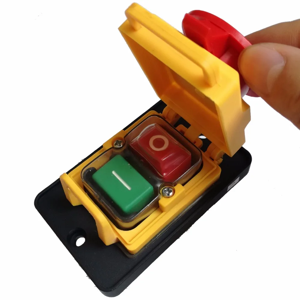 KJD22 4 контакта IP54 250VAC 12 (10) A 5E4 вкл/выкл электромагнитные кнопочные выключатели