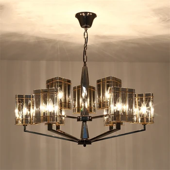 

Modern LED Chandelier Living Room Luxury Crystal Pendant Lamp Lights Bedroom Lighting Classical Hanging Lamp Restaurant Fixtures