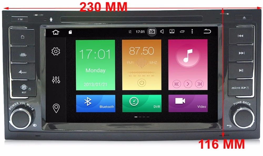 Flash Deal 7 IPS Android 8.0 Car DVD GPS Player Sat Navi For VW Volkswagen Touareg Transporter T5 Multivan Octa Core 4G+32G Wifi DAB+Map SD 12
