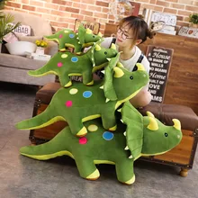 40-100 см креативный большой плюшевый мягкий Трицератопс Стегозавр плюшевая игрушка динозавр кукла мягкая игрушка детская игрушка-динозавр подарки на день рождения