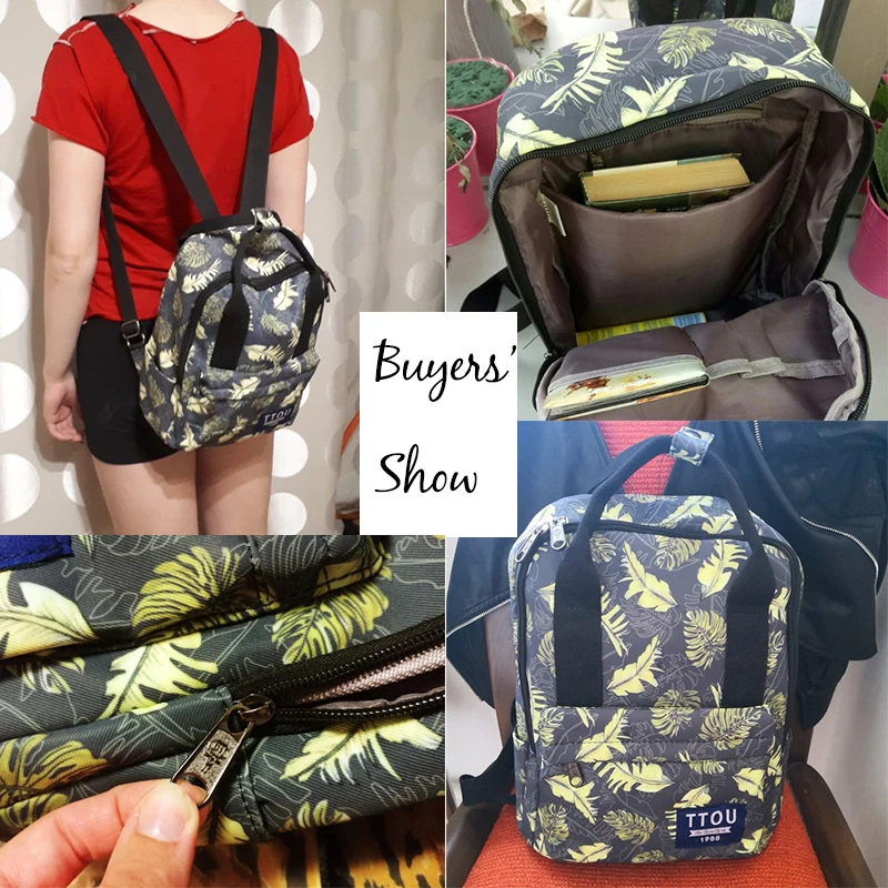 TTOU nuevas mochilas de lona para niñas adolescentes moda hojas impresión Mochila mujer Mochila escolar Casual Mochila de viaje TTOU nuevas mochilas de lona para niñas adolescentes moda hojas impresión Mochila mujer Mochila escolar Casual Mochila de viaje