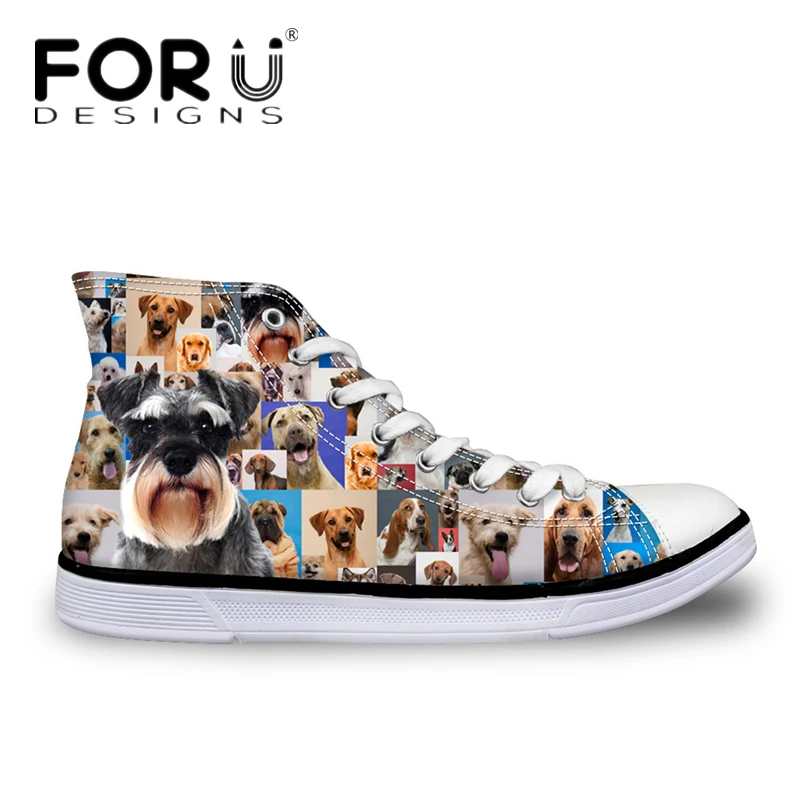 FORUDESIGNS милые животные Shirina Женские повседневные вулканизированные туфли 3D Собака