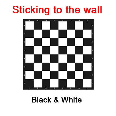Изысканный Магнитный из ЭВА(этиленвинилацетат) твердый набор пластиковых шахмат Портативный железный дискеты детский подарок головоломка прилипающая к стене настольные игры - Цвет: Sticking To The Wall