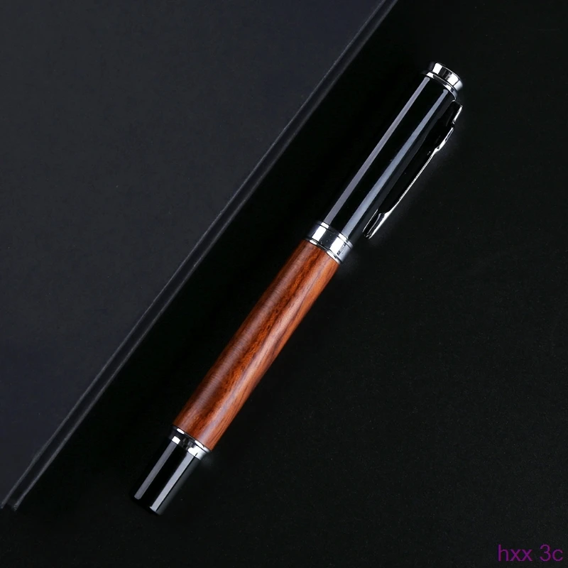 

Vintage Style Pear Wood Barrel Fountain Pen 0.5mm Nib Business Office Gift