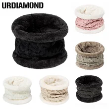 URDIAMOND, новинка, унисекс, зимний шарф для женщин и мужчин, хлопок, однотонный, вязаный, кольцо, шарфы, шею, кольцо, милый, теплый, высокое качество