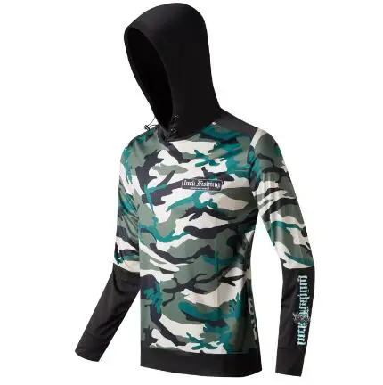 

2018 NEW Fishing clothes summer Long sleeve Hooded Anti mosquito outdoors Sunscreen Breathable Quick dry Anti-UV Free shipping