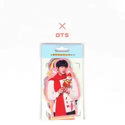 7 листов/упаковка Kawaii K-pop BTS Bangtan Bookmark Ablum V Jimin Lomo карты сообщения Закладка Подарок