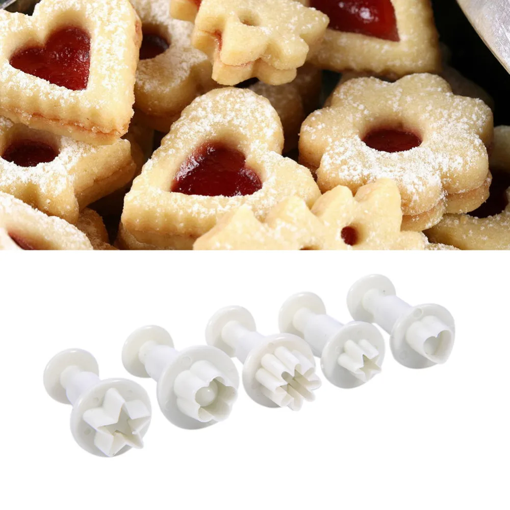 

46pcs/set Different Flower Star Food Grade Plastic Cake Tools Cookie Cutter Fondant Cake Decorating Cake Decorating Mold