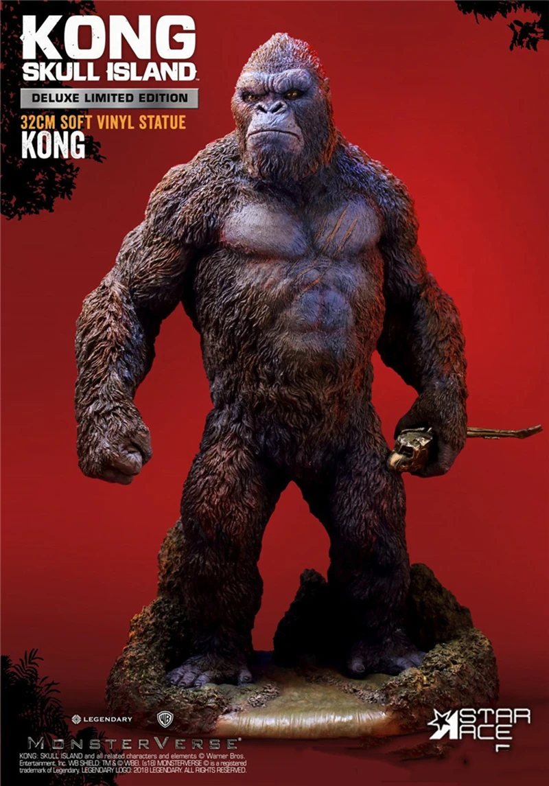 Коллекция Kong: Skull 1/6 SA9001(DX) Kong 32 см мягкая Виниловая фигурка Statu с комплектом Diorama и Helicopte rfull