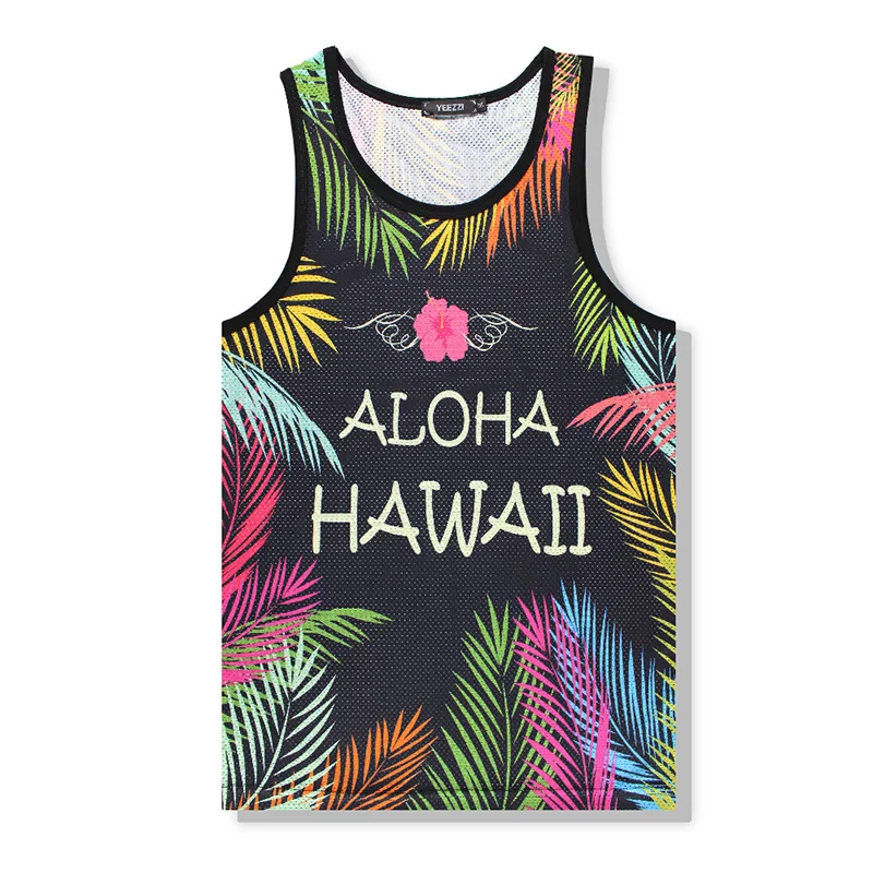

New arrival men's sports vest summer beach swimwear vest t-shirts breathable quick drying yoga fitness t-shirts vest summer