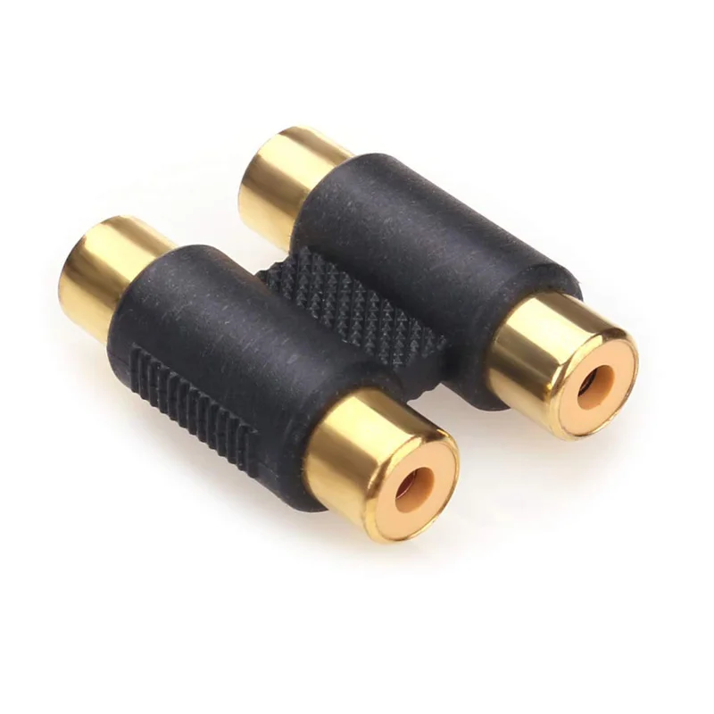 I Key Buy переходник RCA Female to Interconnect с позолоченным корпусом для усилителей кабель Link