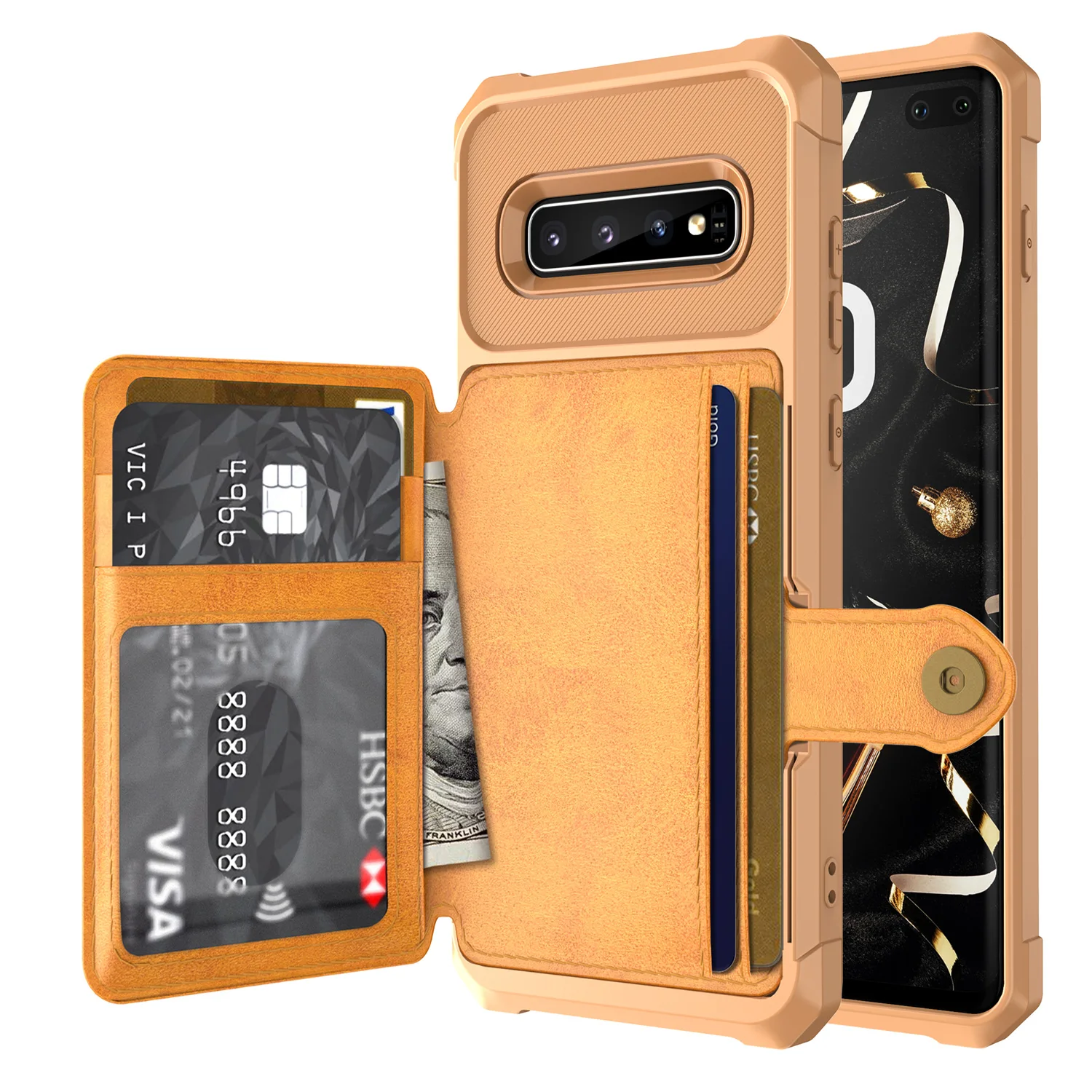 

Luxury PU Leather Wallet Case for Samsung Galaxy S10 Plus S10e Note 9 Cases Wallet Flip Cover Buckle for Galaxy S10 Plus Fundas