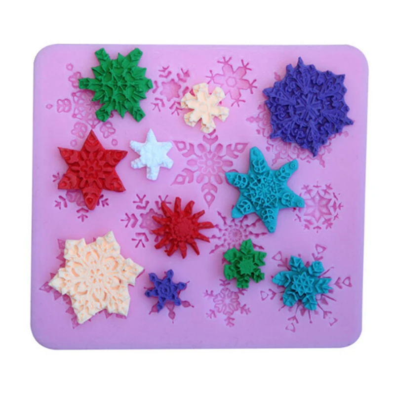 Christmas Snowflake Cake Decoration Mould Silicone Lace