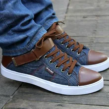 Hot 2017 font b Men b font Denim Casual font b Shoes b font Autumn Winter