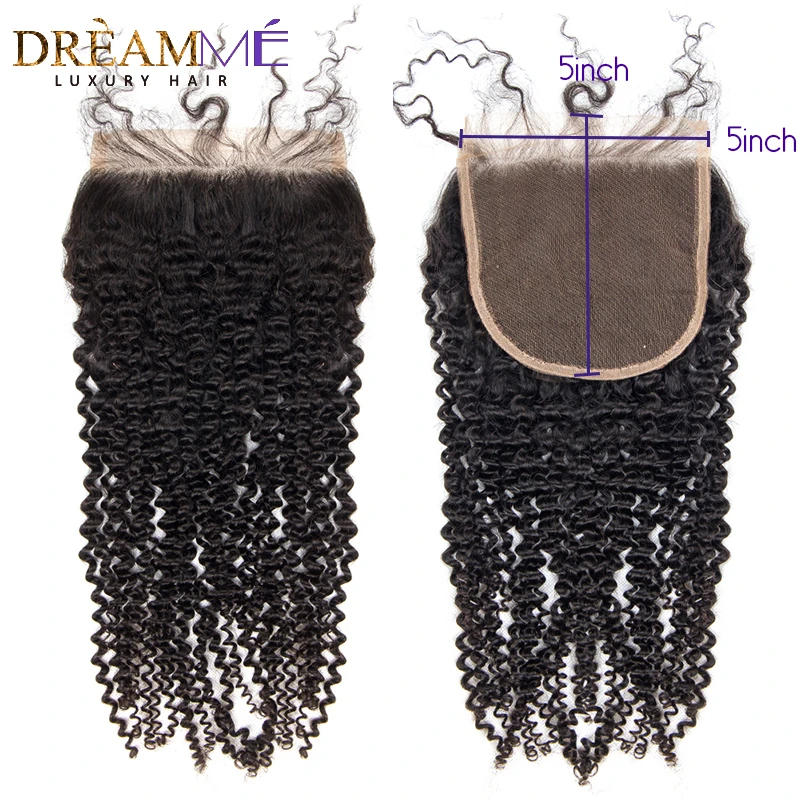 kinky curly human hair lace closure (1)