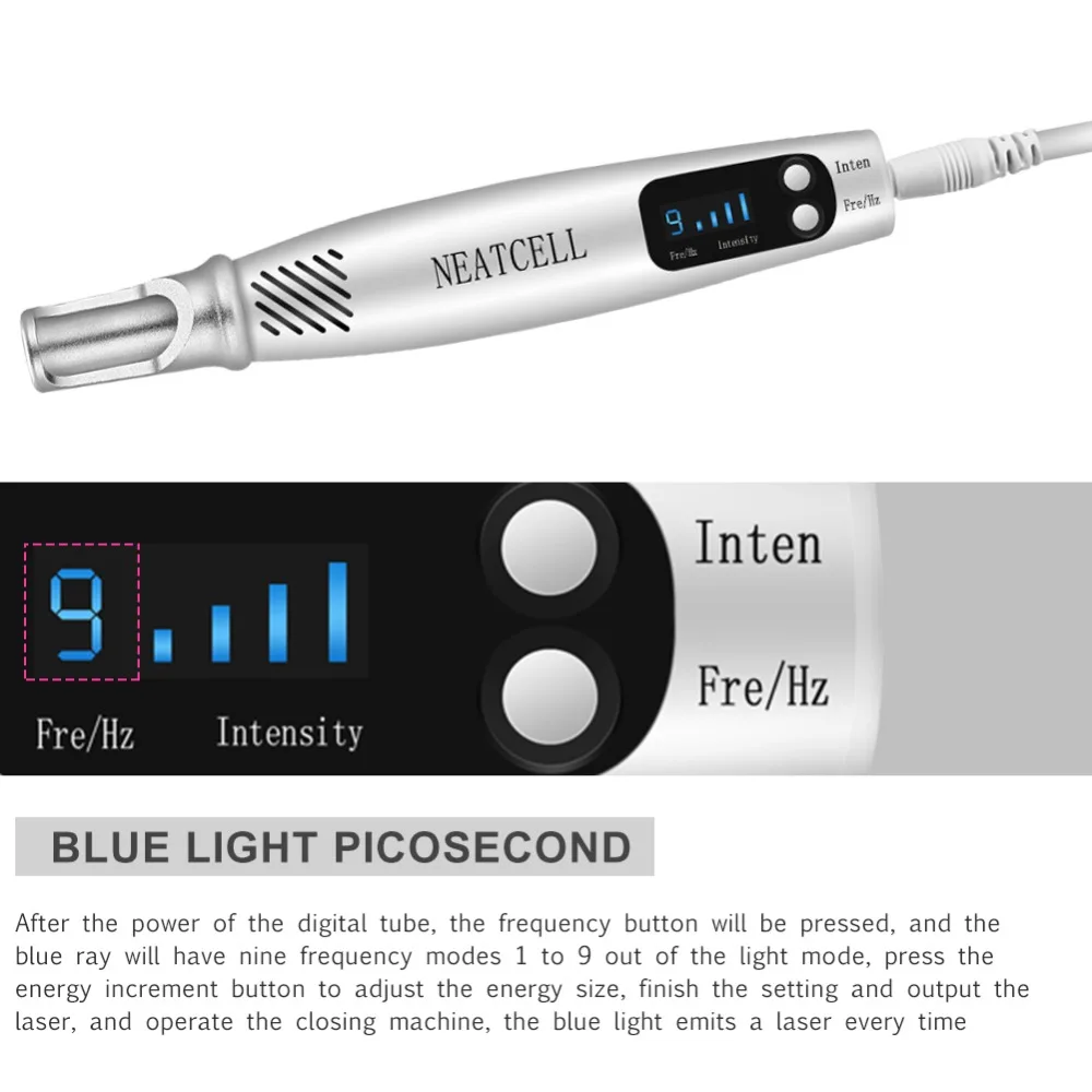 Picosecond лазерный светильник-ручка терапия тату машина шрам моль удаление веснушек темное удаление пятен Временные татуировки микроблейдинг ручка