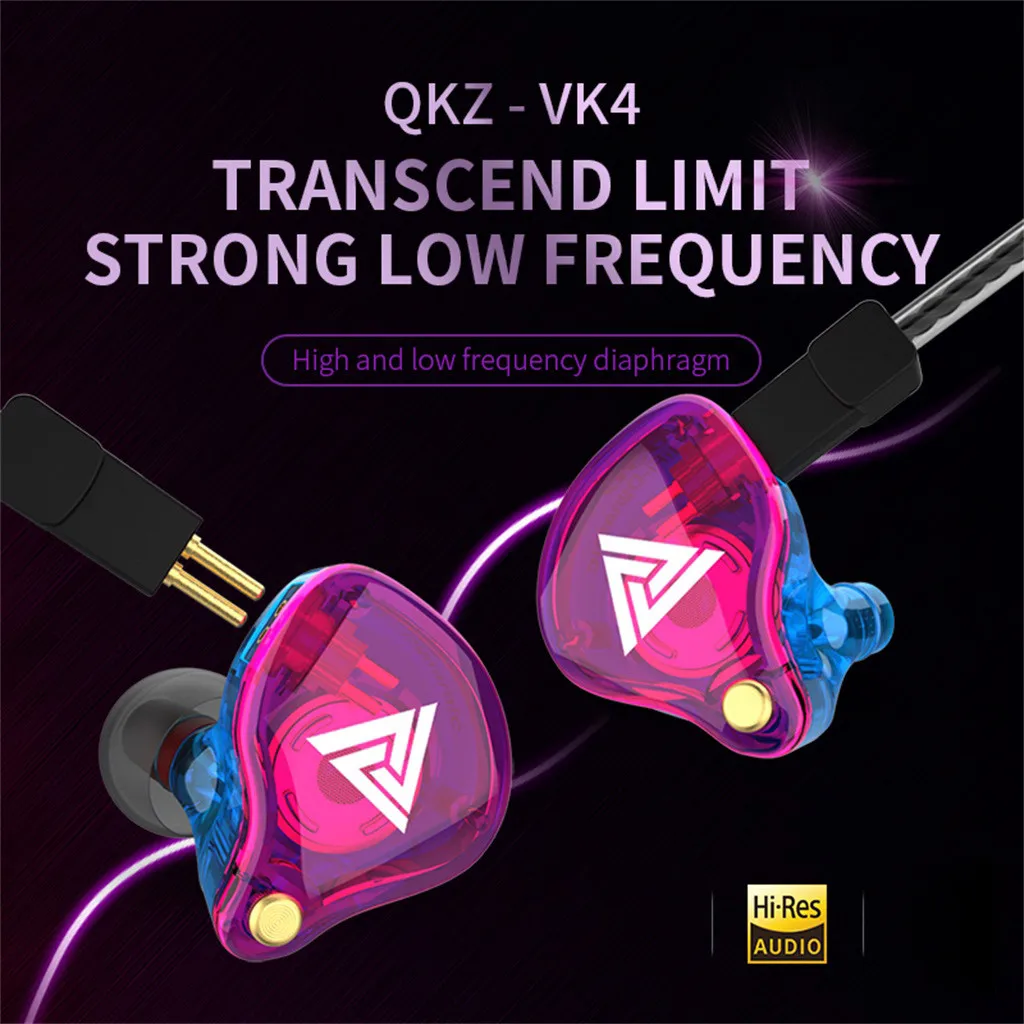 earphones high quality QKZ VK4 Stereo Wired Earphone Earbuds Bass Earphones 3.5mm Sport Gaming Headset earphones dropshipping