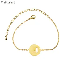 V привлечь 10 шт. розовое золото Заполненные цепи Уникальные татуировки Милые Птица на ветке браслет и браслет Мода г. браслеты B074