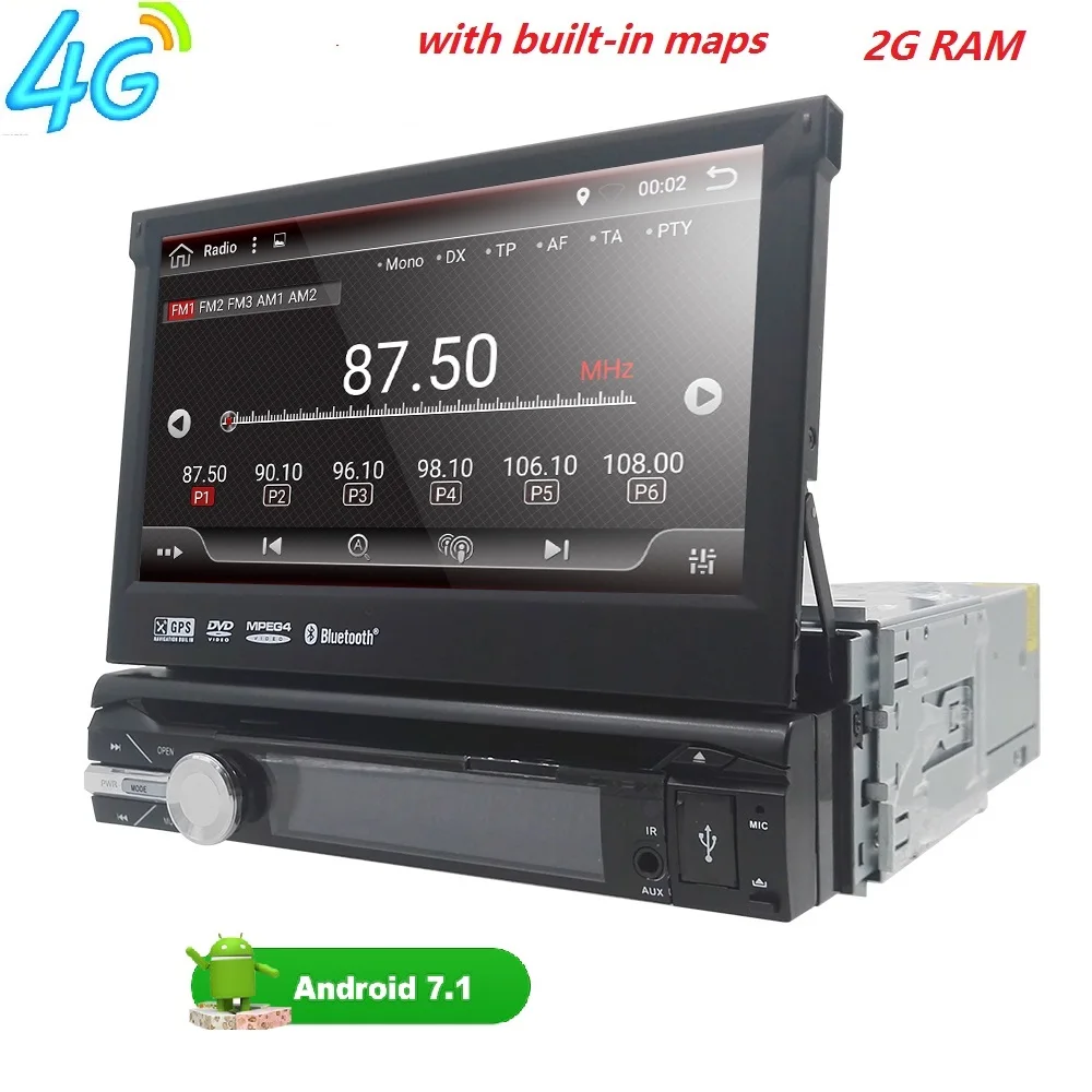 Universal 1 din Android 7 1 Quad Core font b Car b font DVD player font