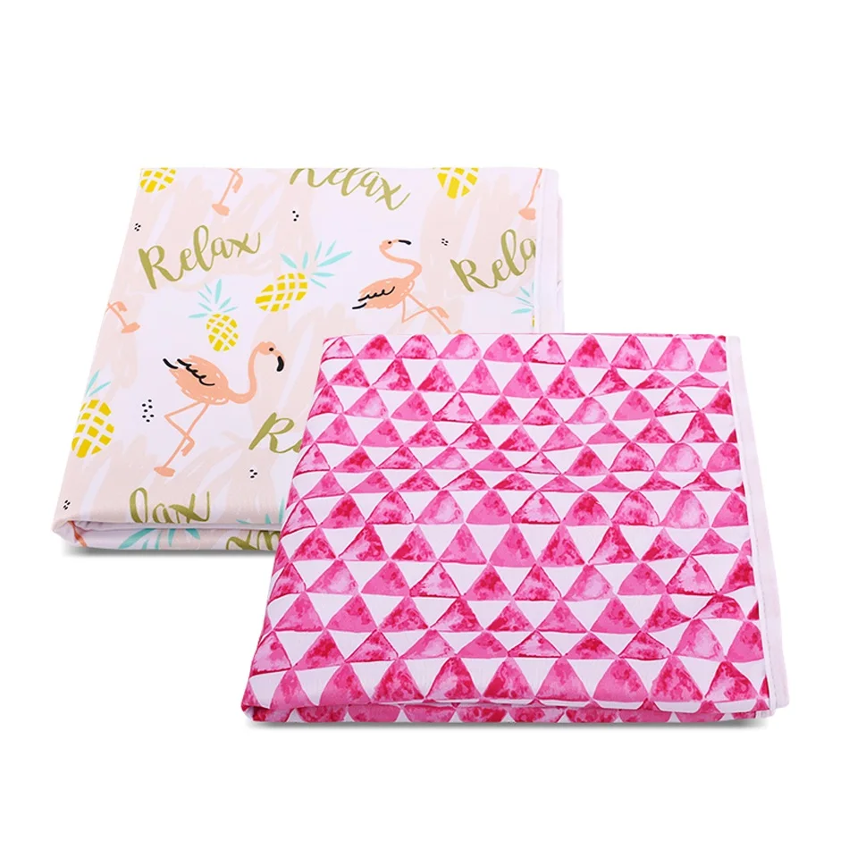 

Happy Flute 2Pcs/set Washable Baby Diaper Changing Mat Portable Changing Pad Waterproof Cover Mattress for Baby