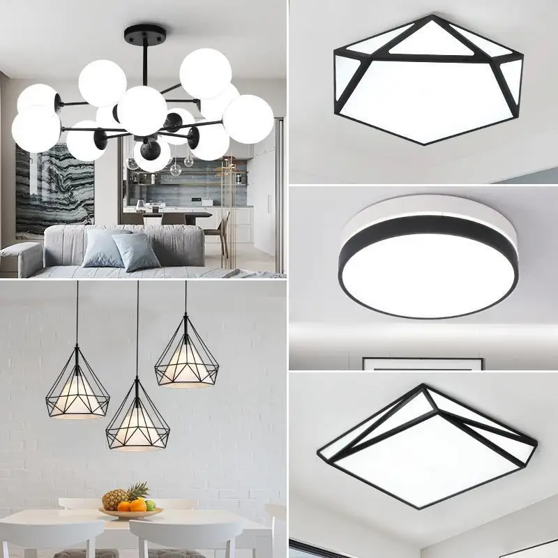 Voor Eetkamer Винтаж свет домашнего Lampen современный блеск E Pendente Para Sala обеденный стол Декор для дома Luminaria подвесной светильник