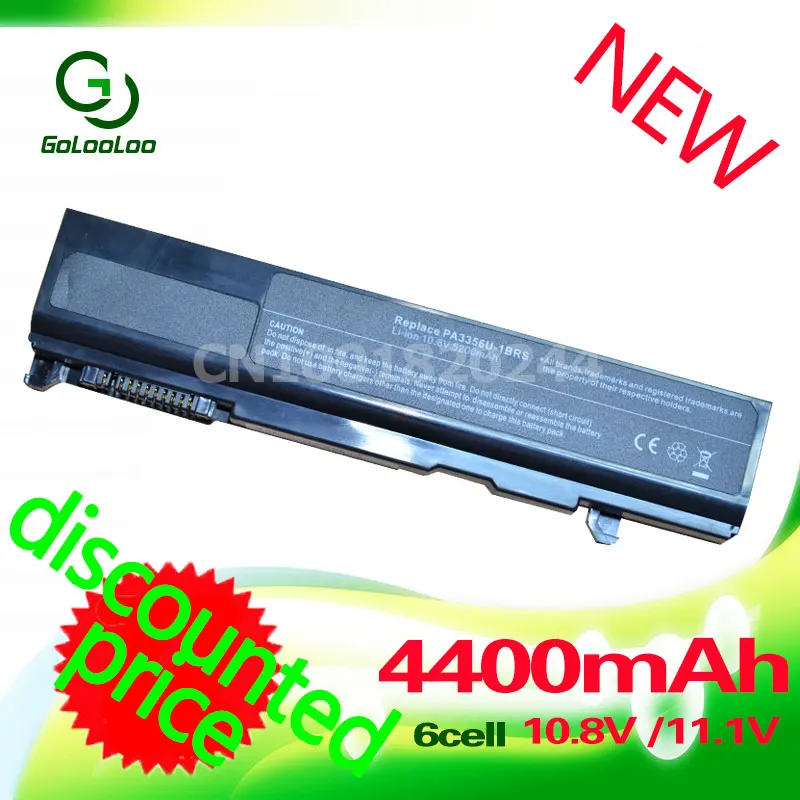 

Goloolo 4400mah Battery For Toshiba PA3356U-1BAS PA3356U-1BRS PA3356U-2BAS PA3356U-2BRS PA3356U-3BAS PA3356U-3BRS PA3357U-1BRL