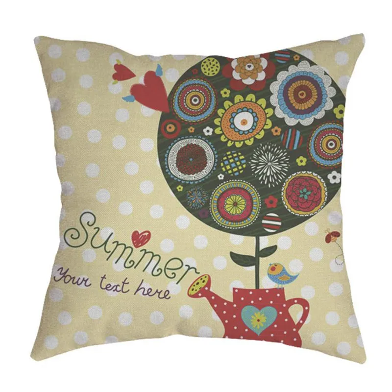Cotton Linen Pillow Case Sofa Waist Throw Cushion Cover Home Decor01