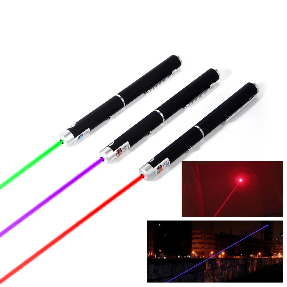 

High Quality 5mW 532nm Green Red Purple Laser Pen Positioning Guide Laser Pointer Hunting Lazer Beam Dot For Guidance Tease Pet