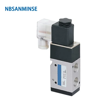 3V310 3V320 Series G3/8 Solenoid Valve Two Position Three Way Pneumatic Valve Single Double Coil AIRTAC Type NBSANMINSE airtac type solenoid valve pneumatic control valve reverse solenoid valve 4v130 06